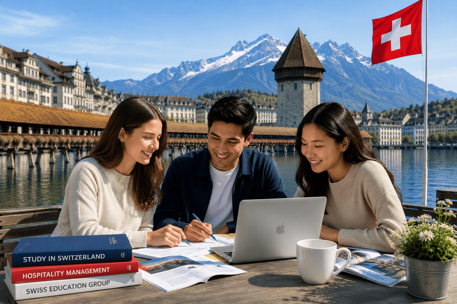 International students studying in Switzerland